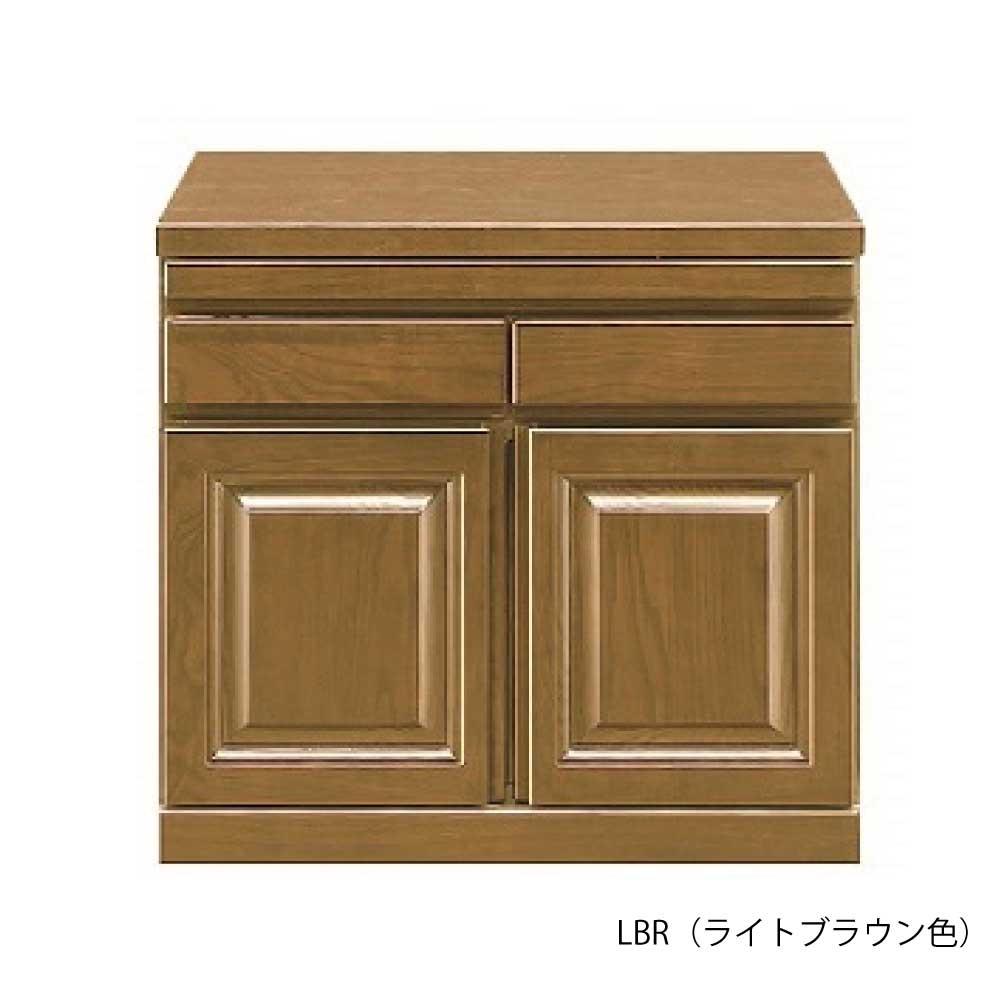 60幅 家具調仏壇 ロータイプ 日本製 仏具 開き戸 カウンター付き 60センチ【LBR（ライトブラウン色）】