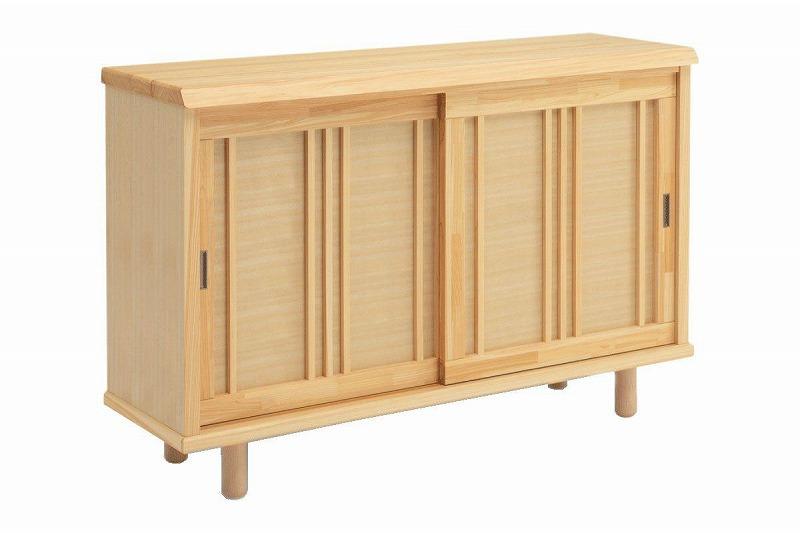 【幅150 奥行43 高さ83】レイン150ヒノキ無垢天板下駄箱（和タイプ）