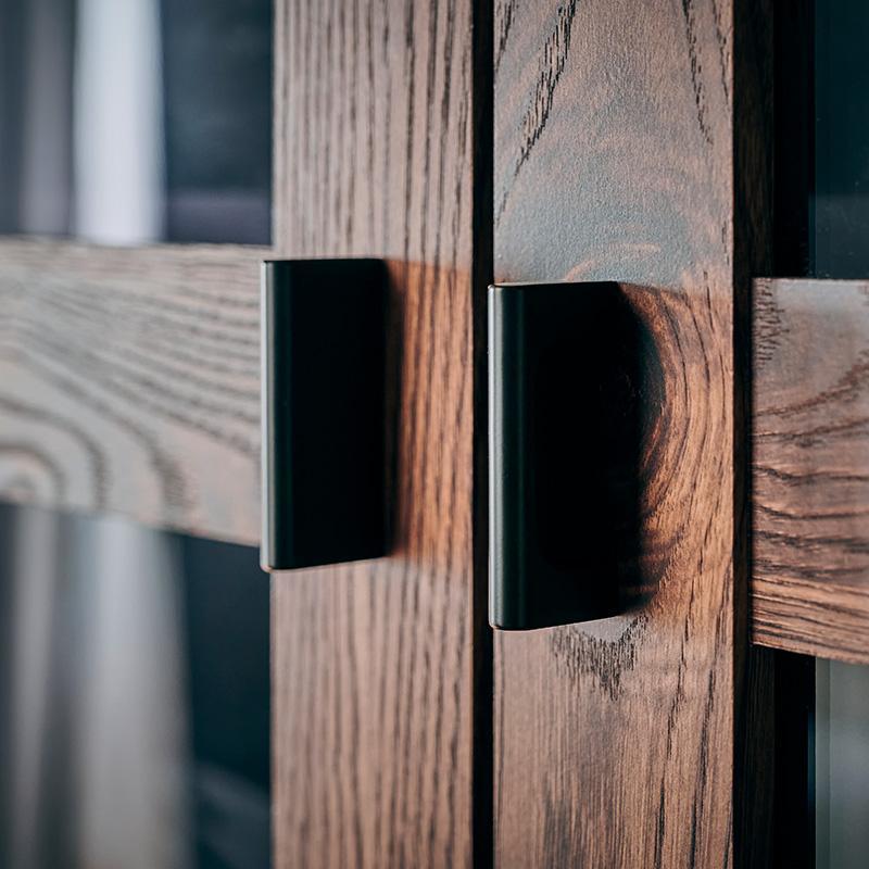 【Chatra／チャトラ 幅80cmダイニングボード ブラウン】★シンプルでお部屋に合わせやすい食器棚