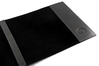 レザーブックカバー四六判サイズ（フリーモデル）【グレー】