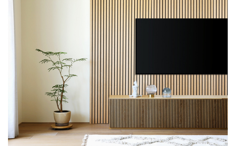 【開梱設置】高野木工 リブシリーズ 150ローボード オーク【10年保証】