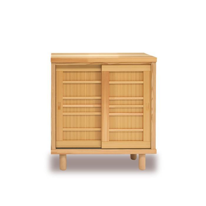 大川家具　国産材（九州）杉材　シューズボックス　杉　幅90～130cm　１cm単位オーダー
