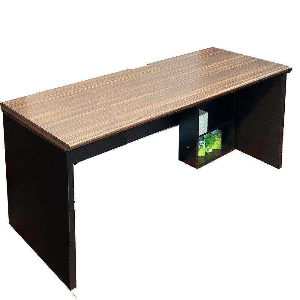 高級デスク 大人向け 大人用 大人の学習机 デスク 180cm 国産 日本製 【3梱包】机 180cm幅×奥行60 ワークデスク （ウォールナット） 学習机 大人 棚付き