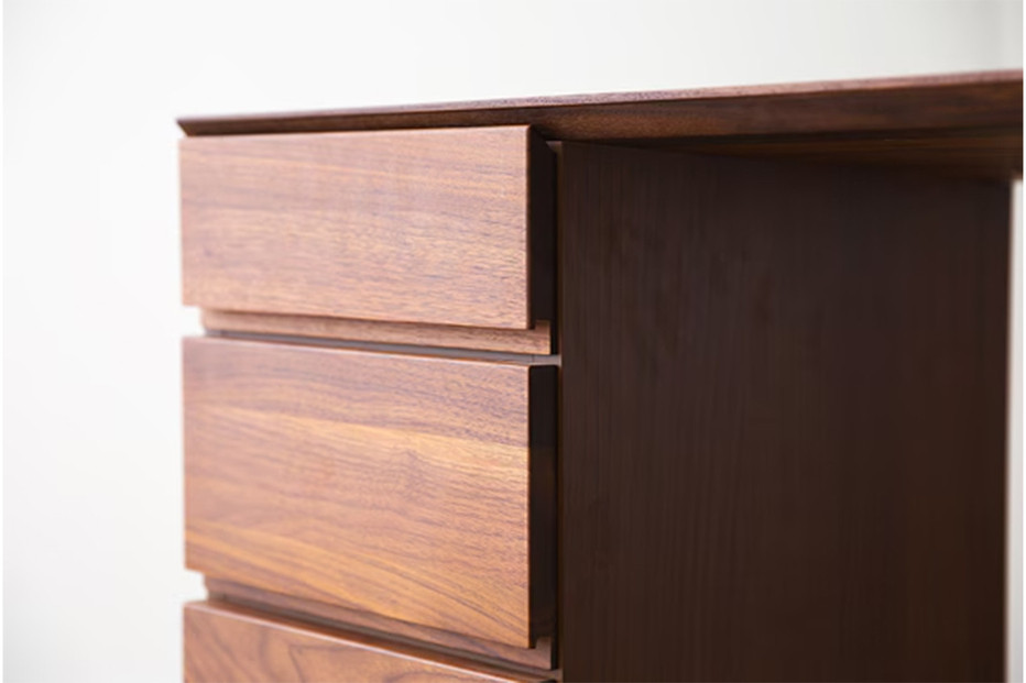 【開梱設置】高野木工 アスター ASTER 120天板 + サイドパネル（右・左） + 30チェスト ※チェア別売 ウォルナット【10年保証】