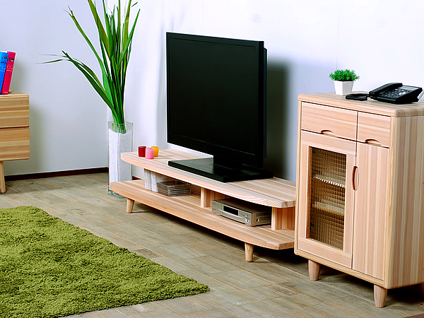 【開放感いっぱいの国産杉テレビ台】HANEテレビボード 170 国産杉