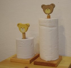 キッチン＆トイレットペーパーホルダー くまさん