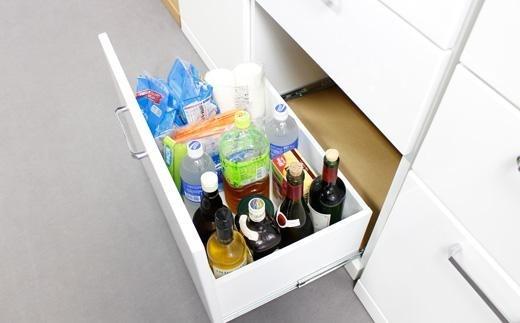 食器棚 トスティ 鏡面ホワイト 幅60cm オープンダイニングボード【開梱設置】