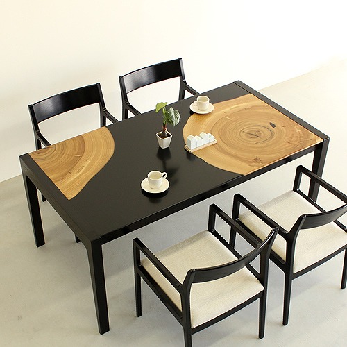 ダイニング5点セット　KUSU　160×85×70ｃｍ WAプラス　大川市