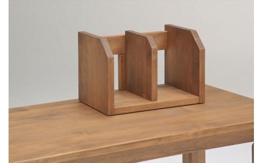 ＜空間にマッチする超シンプルデザインデスク＞／シンプル140デスク・ワゴン・上棚3点セット／ブラウン／机／大川家具