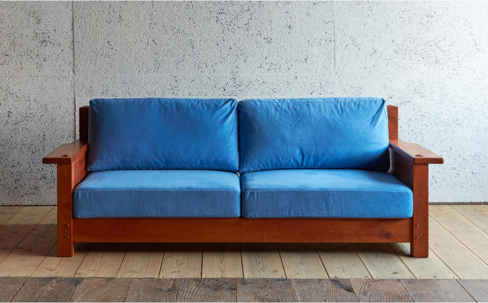 ボガートソファ　無垢材　ウォールナット アメリカンヴィンテージ家具