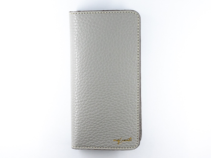 maf pinto アイフォーンケース 本革 日本製 (iPhone SE 第2世代 ／ 8 ／ 7, ) ADRIA LINE 【ライトグレー】