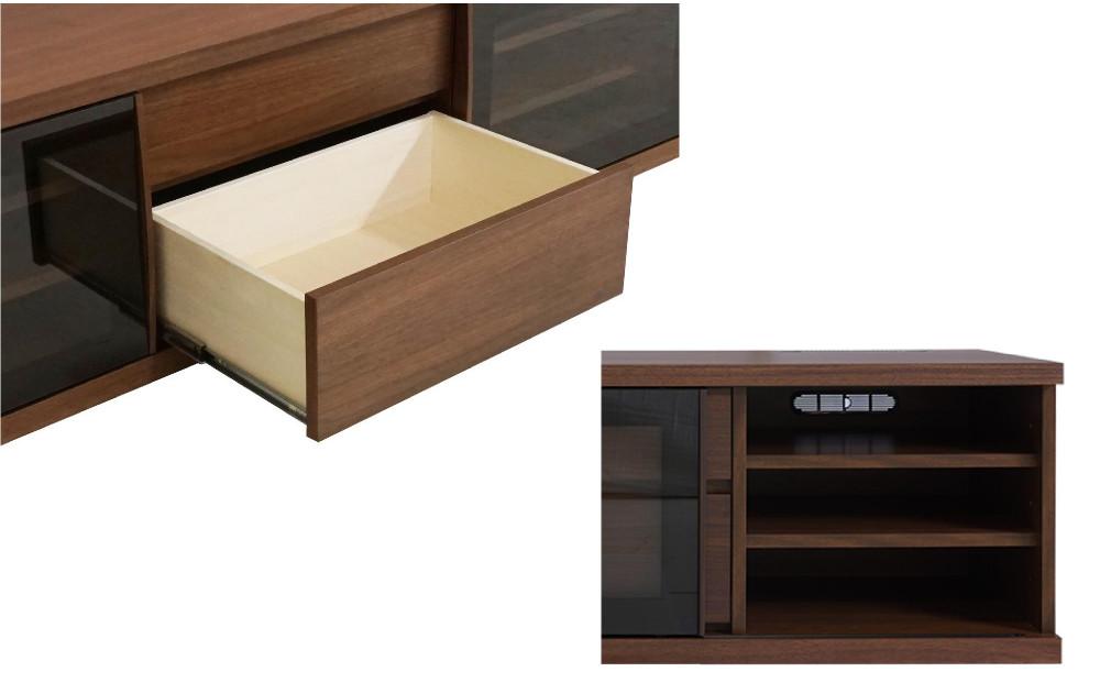 天然木リビング家具アレーグリ(ローボード テレビ台・TVボード)130cm  H45【6色】