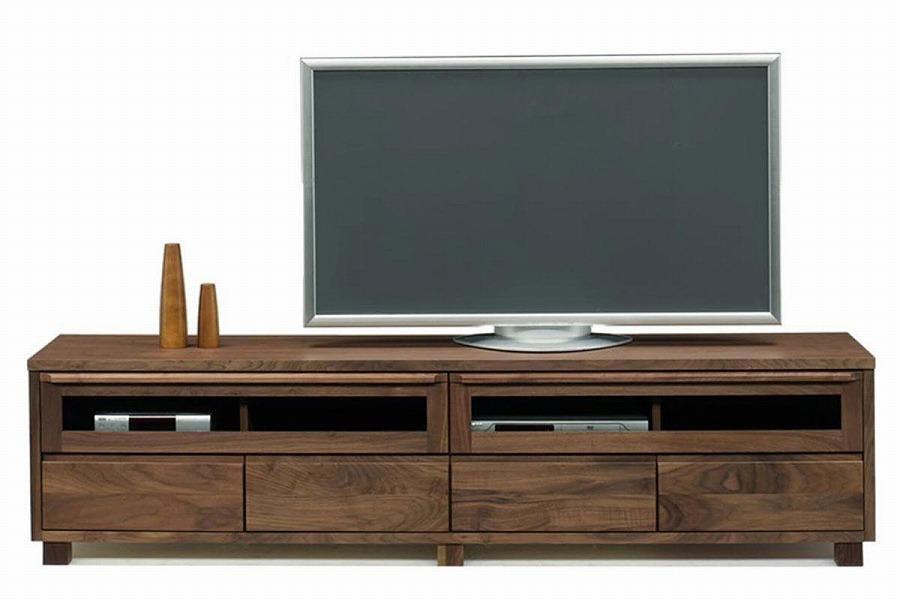 【幅200 奥行46 高さ49.3】アンリ200センチ幅テレビボード（ウォールナット）