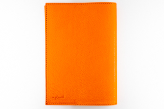 maf pinto (マフ ピント) レザーブックカバー文庫サイズ（レギュラーモデル）オレンジ シュリンク