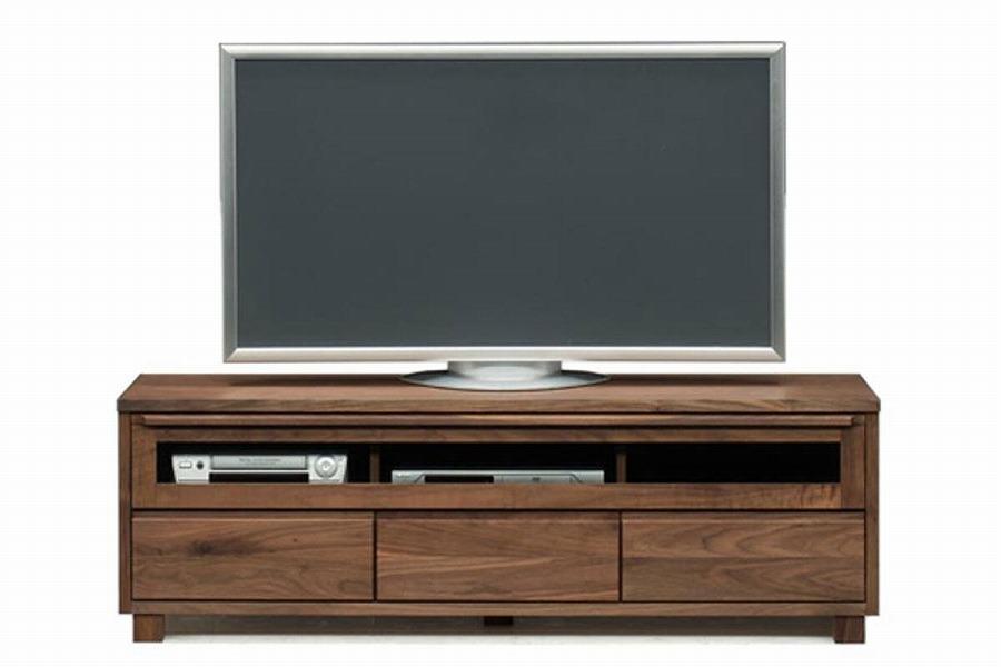 【幅153.2 奥行46 高さ49.3】アンリ153センチ幅テレビボード（ウォールナット）