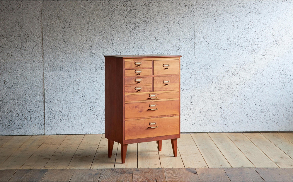 ピッキオ　チェスト 無垢家具 北欧家具デザイン ブラックチェリー