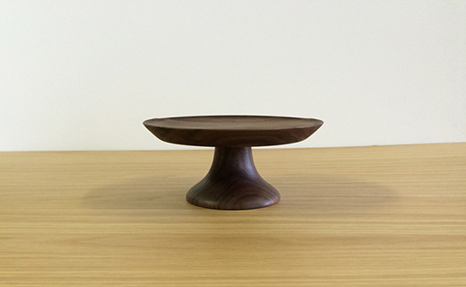 【木製コンポート　ウォールナット】木の温もりが豊でおしゃれな生活アイテム＜ウォールナット材　オイルフィニッシュ＞ 木製 インテリア 小物 置物 玄関 リビング 寝室 贈り物 プレゼント 記念品 MUKU屋 MUFactory