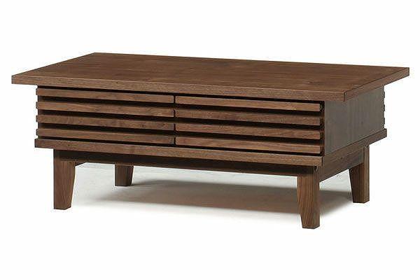 【幅101.9 奥行50 高さ38.4】タイム102リビングテーブル（ウォールナット）