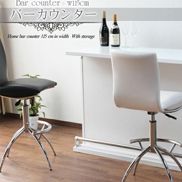 【ホワイト】バーカウンター ハマー115cm