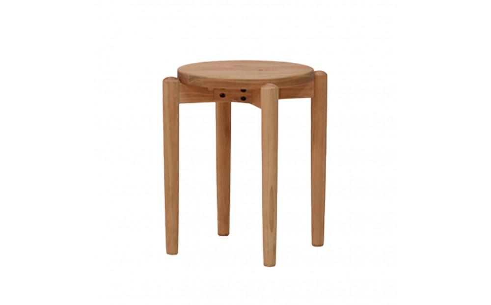 ひのきスツール 同色2脚入 コルク色｜丸 スツール 椅子 いす イス スツール サイドテーブル ウッドチェア 木のスツール 木製スツール ひのき 天然木 国産  家具 おしゃれ 人気 おすすめ 新生活 一人暮らし 大川の家具 国産ひのき 丸スツール