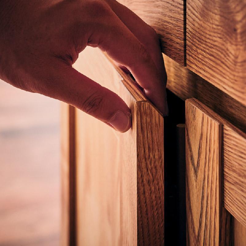 【Chatra／チャトラ 幅105cmオープンボード ブラウン】★シンプルでお部屋に合わせやすい食器棚