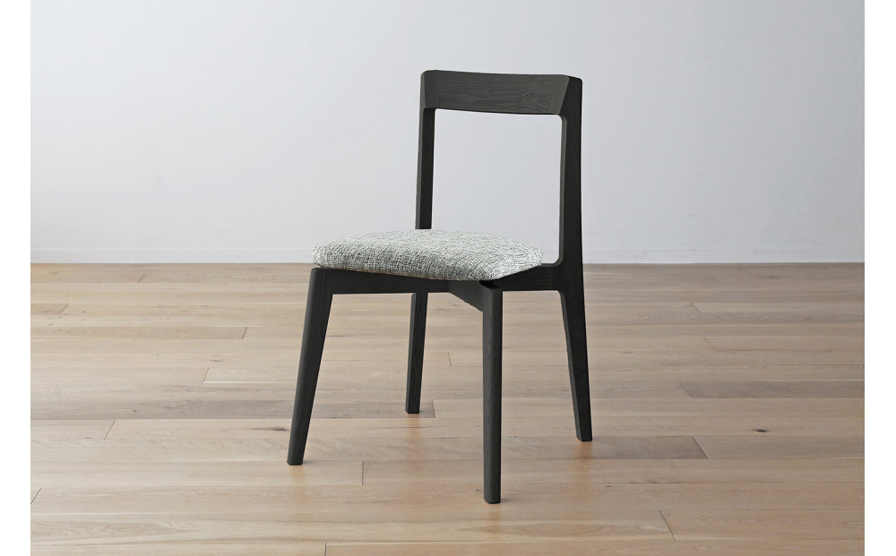 【開梱設置】高野木工 RIALTO CHAIR リアルト チェア オーク(グレー塗装) 布座 【10年保証】