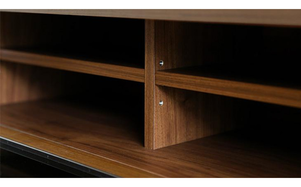 【開梱設置】高野木工 LECCE レッチェ 200TVボード ウォルナット  (黒ガラス) 【10年保証】