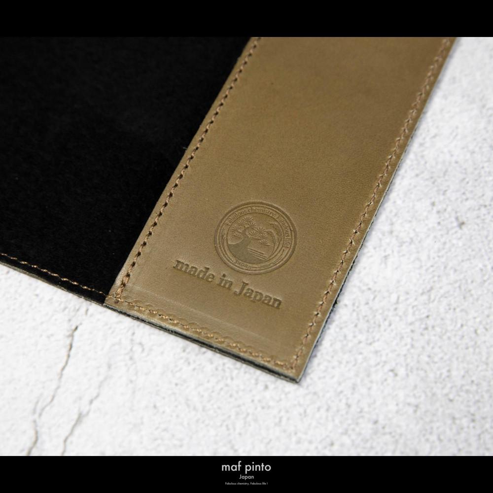 maf pinto (マフ ピント) レザーブックカバー 新書サイズ オリーブ 本革 日本製
