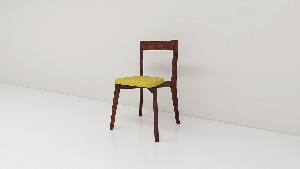 【開梱設置】高野木工 リアルトチェア ウォルナット 生地：CHART6ミモザ【10年保証】