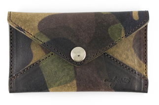 maf pinto 薄型名刺入れ レザーカードケース カモフラージュ ダーク