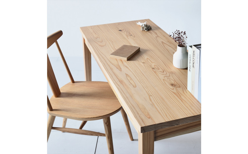 【木の香かおる国産杉の机】木の香デスク（引出し付き） 120 学習机 ウレタン塗装 九州産杉 大川家具