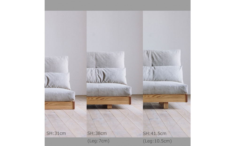 〈HIRASHIMA〉天然無垢材 ふっくらと全身を包む ハイバックスタイルのソファ LIBERIA PLUS Sofa 168 ファブリック / カプリス