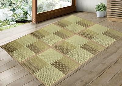 国産い草ラグ DX式部 ベージュ 133×200