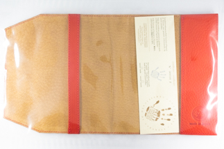 レザーブックカバー四六判サイズ（フリーモデル）【レッドシュリンク】