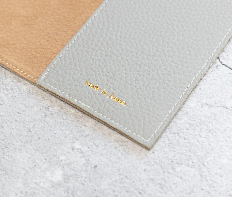 maf pinto (マフ ピント) ノートカバー B5サイズ ライトグレー ADRIA LINE レザー 本革 日本製