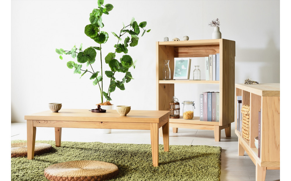 【木の香かおる国産杉のローテーブル】木の香ローテーブル3  センターテーブル 文机 ウレタン塗装 九州産杉 大川家具