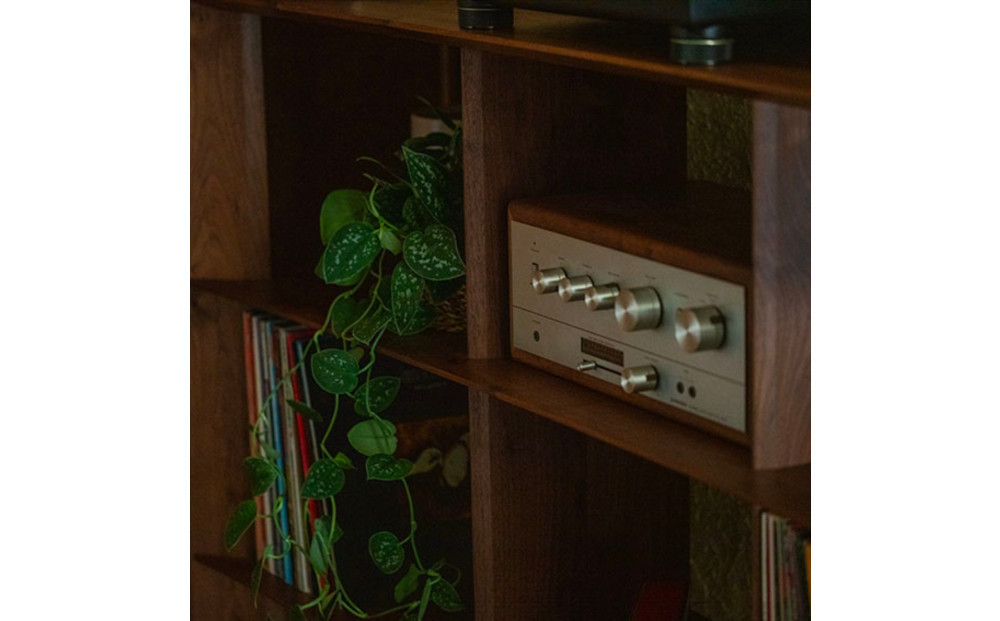 【開梱設置】MARUSHO bow ローシェルフ 幅174cm オーディオラック レコード 収納棚 オープンラック パーティション 飾り棚 丸庄 大川家具 日本製 木製家具 ウッド ウォールナット 完成品 デザイナーズ おしゃれ