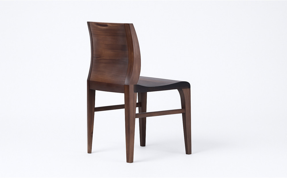 オルソル　ダイニングチェアー　無垢削出し　骨盤サポート　ウォールナット