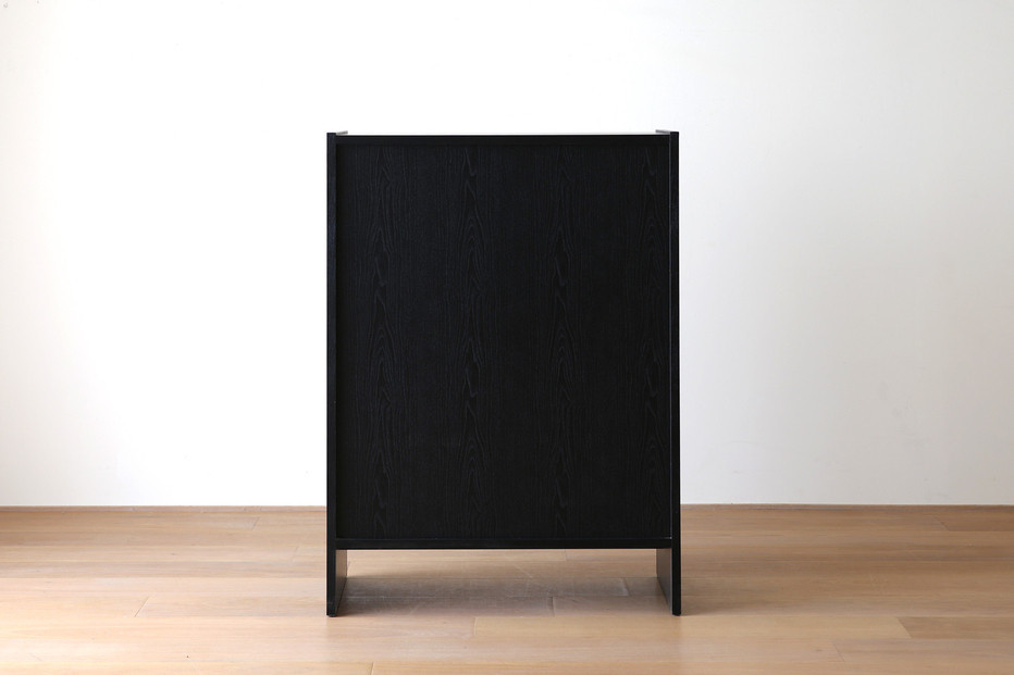 【開梱設置】高野木工 ブレス 80キャビネット ブラック【10年保証】