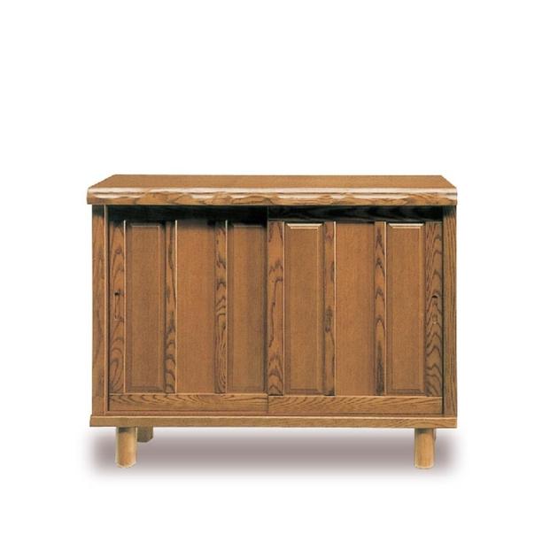 大川家具　シューズボックス　光林1300L　幅130cm  靴箱 収納