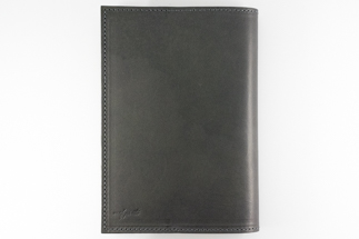 レザーブックカバー四六判サイズ（フリーモデル）【グレー】