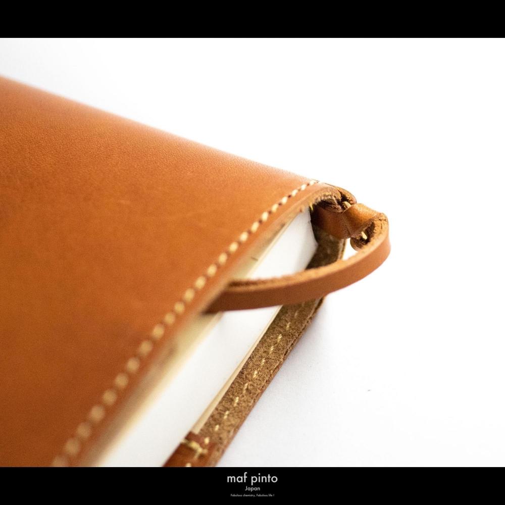 maf pinto (マフ ピント) レザー手帳カバー B6 ライトブラウン 本革 日本製