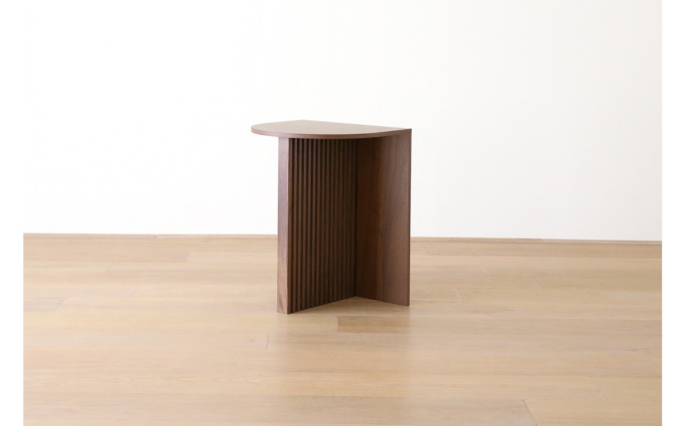 【開梱設置】高野木工 リブシリーズ H50サイドテーブル ウォルナット【10年保証】