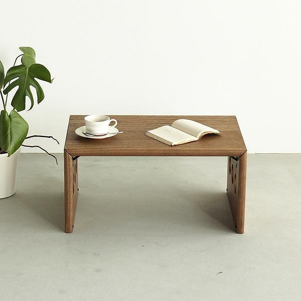 フンバリテーブル　600　琥珀色　60×40×29.5　WAプラス　大川市