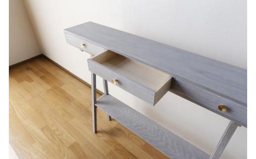 【PAUSE コンソールハイ ジンダイ】★コンパクトながらも収納を兼ね備えたコンソールテーブル 日本の伝統色で仕上げた塗装はインテリアのアクセントとして、お部屋を素敵な空間に演出します