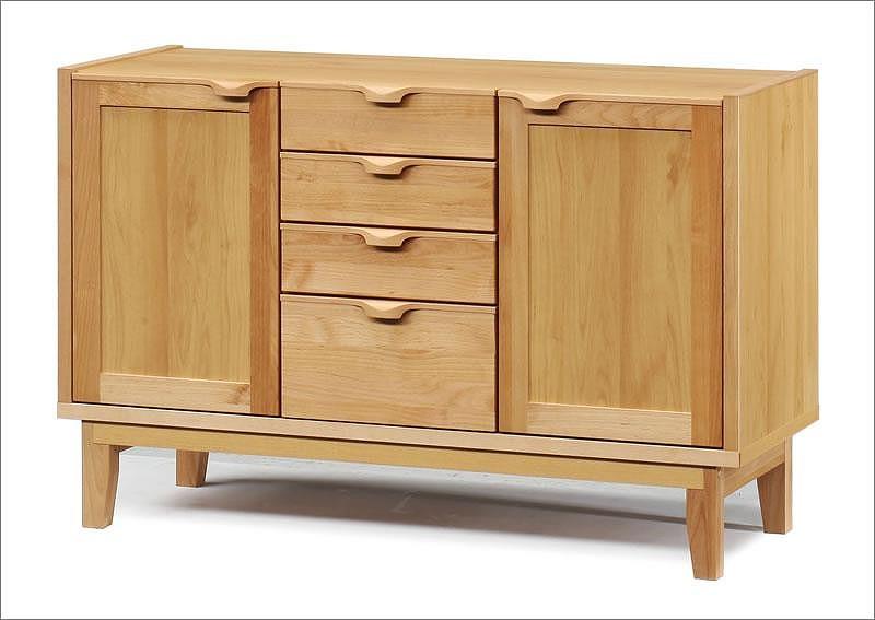 【幅117.7 奥行46 高さ75.8】ナタリー118サイドボード（アルダー）