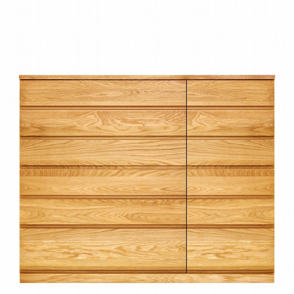 チェスト タンス 幅148 6段 奥行44 ホワイトオーク 無垢 桐たんす 桐箪笥 箪笥 木製 婚礼 衣類収納 大川家具 丸田木工 ミンクス