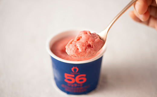 武下さんちのあまおうジェラート56％ 6カップギフト 濃厚なのに後味さっぱり！ ご家族様3，4名様向け