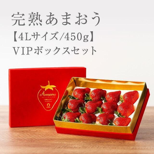 【2026年1月～4月出荷分予約販売】★希少4Lサイズ 450g ★赤のVIPボックスに入った宝石のような「完熟あまおう」！