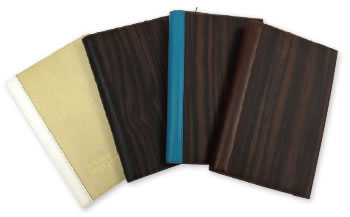 木のブックカバーM 黒檀×ブラック